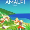 Italy Amalfi Coast Poster paint by numbers