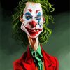 Joker Caricature paint by numbers numbers