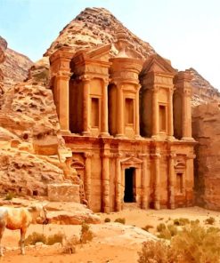 Petra Historical Building paint by numbers