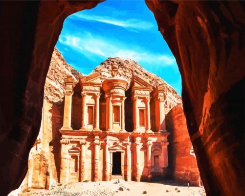 Petra Historical Place paint by numbers