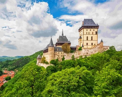 Karlštejn Castle paint by numbers