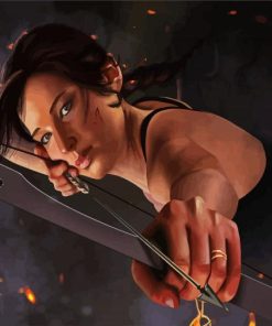 Katniss Everdeen paint by numbers