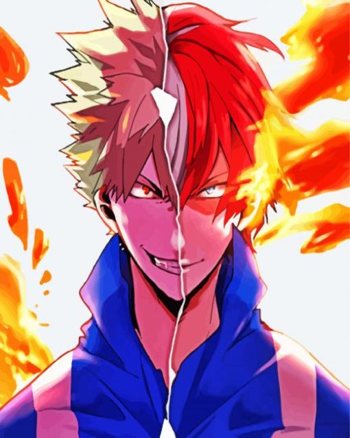 Bakugo And Shoto Todoroki paint by numbers