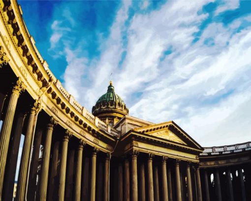 Cathedral Of Kazan paint by numbers