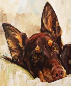 Kelpie Dog Animal paint by numbers