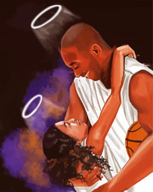 Kobe And Gigi Bryant paint by numbers
