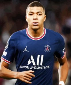 Kylian Mbappe paint by numbers