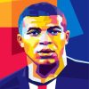 Kylian Mbappe Pop Art paint by numbers