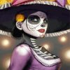 La Calavera Catrina Illustration paint by numbers