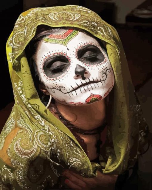 La Calavera Catrina paint by numbers