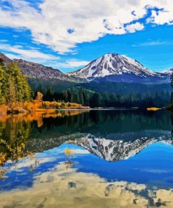 Lassen Volcanic National Park paint by numbers