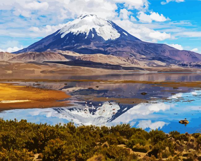 Lauca National Park paint by numbers