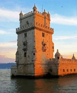 Lisbon Belem Tower paint by numbers