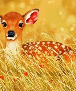 Little Deer Fawn Art paint by numbers