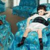 Little Girl A Blue Armchair paint by numbers