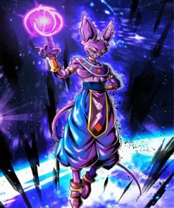 Powerful Lord Beerus paint by numbers