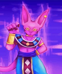 Lord Beerus Character paint by numbers