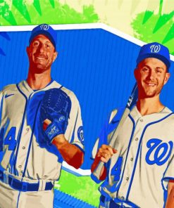 Los Angeles Dodgers Players paint by numbers