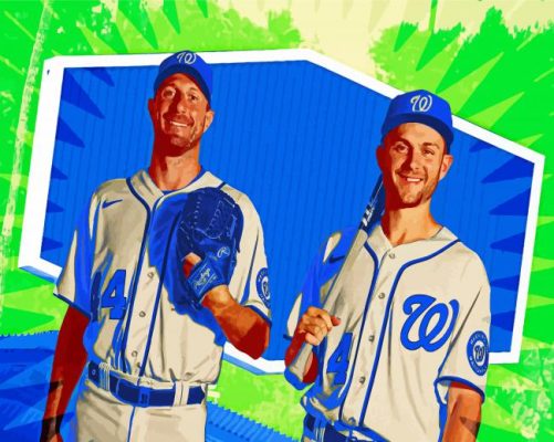 Los Angeles Dodgers Players paint by numbers