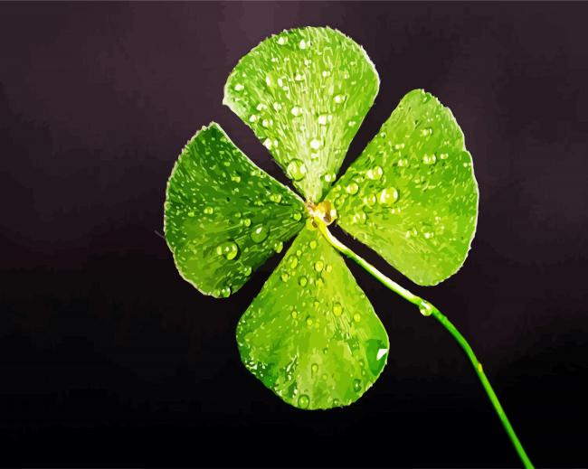 Lucky Leaves paint by numbers
