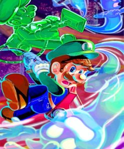 Luigi Character paint by numbers