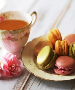 Macarons And Tea paint by numbers