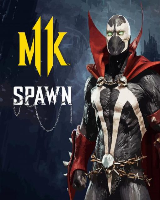 Mortal Kombat 11 Spawn paint by numbers