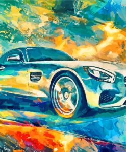 Mercedes Amg Art paint by numbers