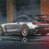 Mercedes Benz Amg GT paint by numbers