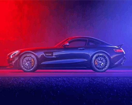 Mercedes Amg Supercar paint by numbers