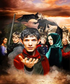 Merlin Characters paint by numbers