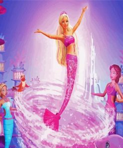 Mermaid Barbie paint by numbers