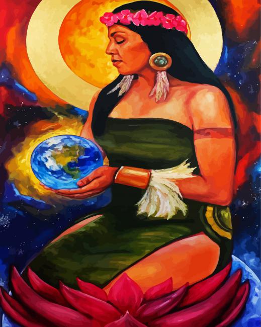 Mexican Curandera paint by numbers