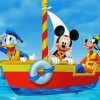 Mickey Mouse Duck And Pluto paint by numbers