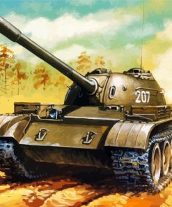 Battle Tank Art paint by numbers