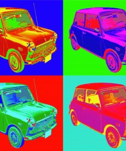 Mini Cooper Pop Art paint by numbers