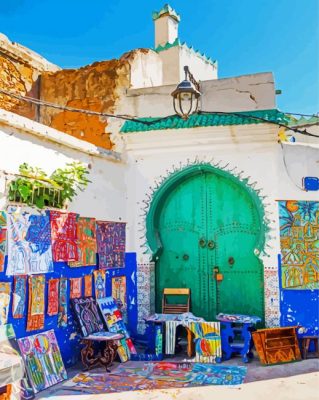 Morocco Asilah City paint by numbers
