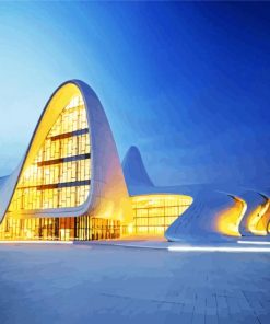 Heydar Aliyev Centre Museum paint by numbers