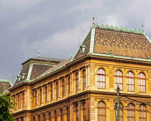 Museum Of Decorative Arts In Prague paint by numbers