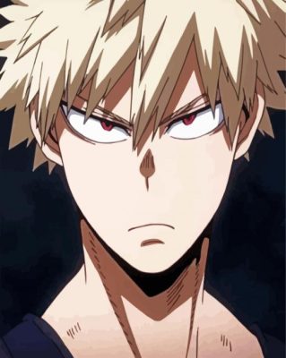 Katsuki Bakugo paint by numbers