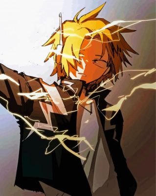 Denki Kaminari Anime paint by numbers