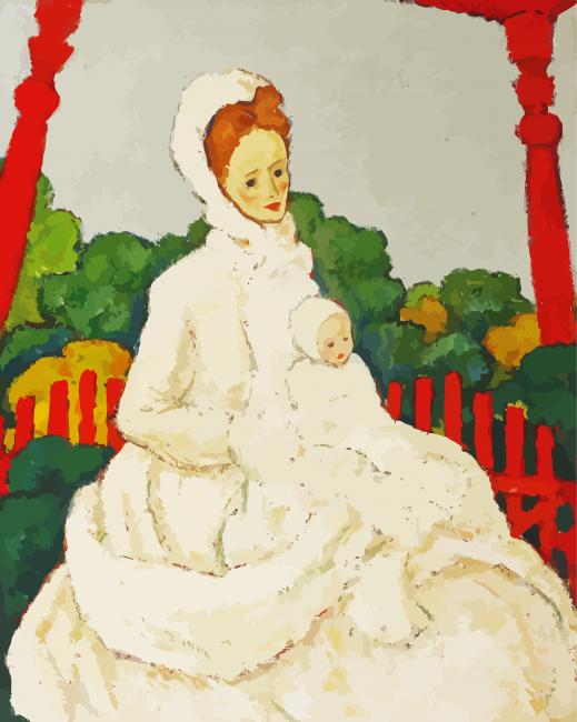 On The Veranda Art paint by numbers