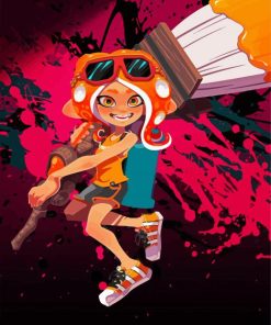 Octoling Splatoon Character paint by numbers