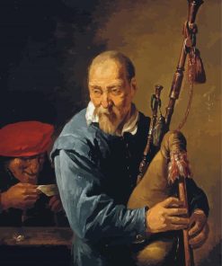 Old Bagpipe Player paint by numbers