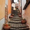 Old Stairs With Pots paint by numbers