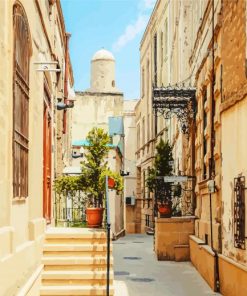 Old Streets In Baku paint by numbers