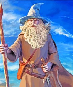 Old Wise Wizard paint by numbers