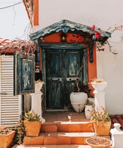 Old Wooden Door paint by numbers