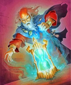 Old Wise Wizard Man paint by numbers