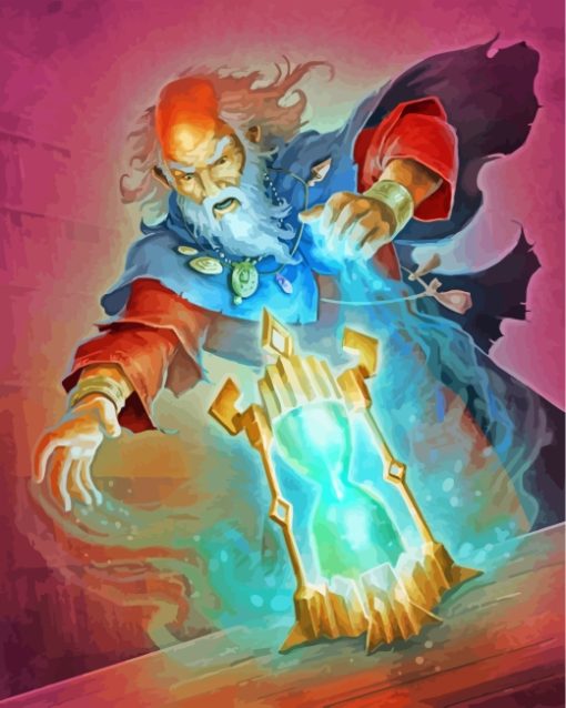 Old Wise Wizard Man paint by numbers